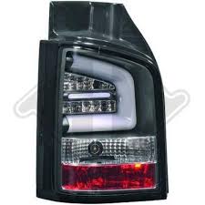 Back Rear Tail Lights Pair Set Led Clear Black Vw T5 Multivan 09 15 Ebay