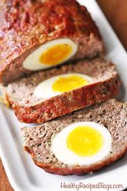 Egg Stuffed Meatloaf Is Just As Easy To Make As Regular Meatloaf But It S So Festive And Elegant An Healthy Meat Recipes Healthy Food Blogs Easy Meat Recipes