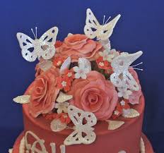 Maybe you would like to learn more about one of these? Butterfly And Pink Rose Cake Topper Cakecentral Com