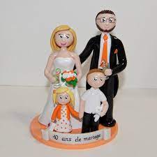 Figurines Personnalisees Anniversaire De Mariage Un Cadeau Unique Anniversaire De Mariage 10 Ans De Mariage Anniversaire De Mariage 10 Ans