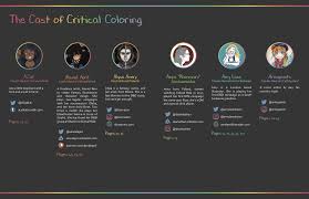 And he does a pretty good job at it. Fan Project Critical Coloring Critical Role