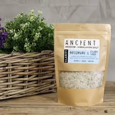 Himalayan Bath Salt Blend Clarity Bath Salts Clary Sage Essential Oil Baking Gift Set