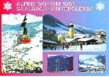 Der frühestmögliche zeitpunkt für eine wm wäre 2021. X04602 Alpine Ski Wm 1991 In Saalbach Hinterglemm Austria Nr X04602 Oldthing Ansichtskarten Sport Unsortiert
