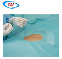 When is a fenestrated drape used?