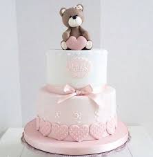 Pin By Kenya Rayana On Festas Baby Shower Cake Topper Girl Baby Shower Cake Topper Christening Cake Girls