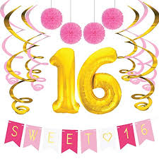 Maybe you would like to learn more about one of these? Sterling James Co Sweet 16 Birthday Party Pack Sweet Sixteen Decorations Party Favors Supplies Gifts Themes And Ideas Milestone Happy Birthday Decorations Walmart Canada