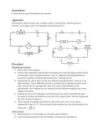 A Galvanometer Is Converted Into An Ammeter By Connecting - Neetlab