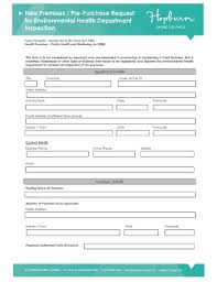 Some vendors of properties have reports done in advance to supply free to potential purchasers. Fillable Online New New Premises Pre Purchase Inspection Application Fax Email Print Pdffiller