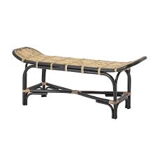 Modern lines and natural rattan make this storage bench the perfect accent for a coastal, minimalist interior. Bloomingville Loue Rattan Bench Connox