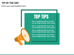 This is your last chance to take advantage of our ios 14 promotion for iphone life insider. Tip Of The Day Powerpoint Template Ppt Slides Sketchbubble