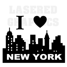 I Love New York Svg Jpeg Eps Clean Lines Ready For Your Etsy