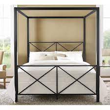 Junqi delivery patio canopy antique queen canopy bed/window canopy designs/stainless steel canopy. Queen Size 4 Post Metal Canopy Bed Frame In Black