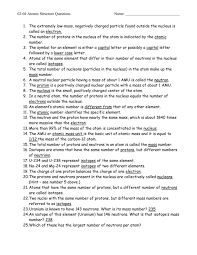 It contains with several questions to be answered for the atomic structure. 02 04 Atomic Structure Worksheet Answers