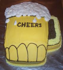 One cake has a thin crumb coat but gets covered in sprinkles so does not need. Beer Mug Cakes Decoration Ideas Little Birthday Cakes