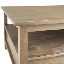 Keeping this in mind, we designed the warm shaker square coffee table. Simpli Home Warm Shaker 36 In Distressed Gray Medium Square Wood Coffee Table With Drawers Axwsh012 Gr The Home Depot