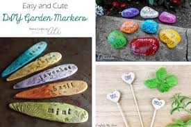 Wooden spoon container herb garden marker. Cute And Easy Diy Garden Markers Home Crafts By Ali