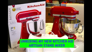 unboxing my kitchen aid artisan stand