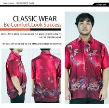 Malaysia as a multiracial country is a home of many different kinds of races. Cy Cy1001ss Kemeja Batik Lelaki Malaysia Vintage Satin Batik Shirt Formal Wear Wrinkle Free