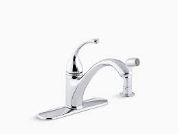Kohler kitchen faucet should have a tougher finish to complement your decor (chrome is. K 10412 Forte Single Handle Kitchen Sink Faucet With Sidespray Kohler