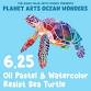 Planet Arts Ocean Wonders: Resist Paint Sea Turtle