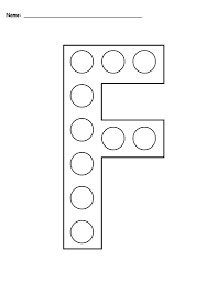 Letter F Do A Dot Printables Uppercase Lowercase Do A Dot Letter F Craft Letter F
