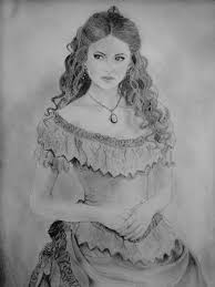 Drawing Katherine Pierce Drawing Vampire Drawings Vampire Diaries Vampire Diaries Poster