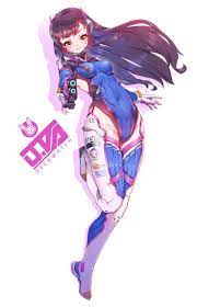 D.VA - More at https://pinterest.com/supergirlsart/ #diva #dva #overwatch  #cute #anime #fanart | イラスト, キャラクターデザイン, 画