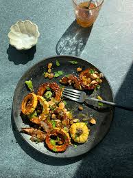 Delicata Squash Agrodolce Eyeswoon Unplugged In 2020 Delicata Squash Lemon Salad Food