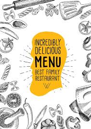 Design graphics for pinterest with exciting pins. Doodle Menu Design Menu Card Design Menu Design Layout Recipe Book Design