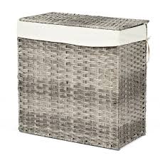 Maybe you would like to learn more about one of these? Gymax Hand Woven Laundry Basket Foldable Rattan Laundry Hamper W Removable Bag Grey Walmart Canada