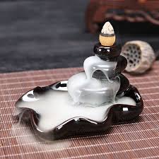 Handmade Black Ceramic Incense Burner Holder Buddhist Or Cones Backflow Censer Ebay Incense Holder Incense Burner Ceramics