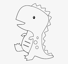 Baby t rex clipart black and white. Cute Dinosaur Clipart Black And White Cute Coloring Dinosaurs Pages Png Image Transparent Png Free Download On Seekpng