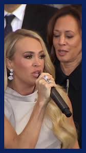Country music star Carrie Underwood performs “America the Beautiful”  following President Donald Trump’s inaugural address., She sang a cappella  after there seemed to be an issue with the music. ...