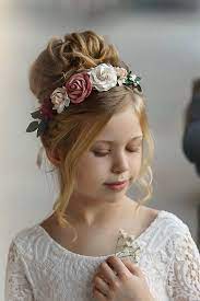 Braided crown flower girl hairstyle. 33 Cute Flower Girl Hairstyles 2020 Update Flower Girl Hairstyles Flower Girl Hairstyles Updo Flower Girl Wedding Hair
