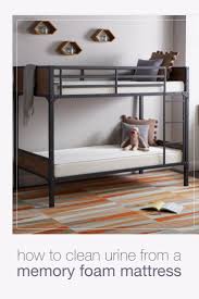 How To Clean Urine From A Memory Foam Mattress Overstock Com Memory Foam Mattress White Bunk Beds Dorm Bedding