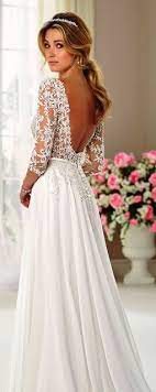Cool Long Sleeve Flowy Wedding Dress