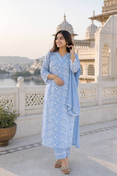 Classic Chikankari salwar suit
