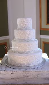 All White Scrollwork Wedding Cake By Rose Bakes Simple Wedding Cake Wedding Cake Recipe Romantic Wedding Cake