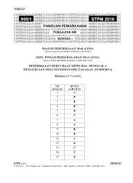 February 16, 2017 by teknik melaka. Panduan Pemarkahan Percubaan Stpm 2016 Penggal 1 Smk Tagasan Semporna Sabah
