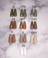 Earth Tone Glossy Or Matte Choice Press On Acrylic Nails 10 Set Any Size Shape Gel Polish Fake Nails Nail Sizes Acrylic Nails