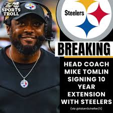BREAKING: Mike Tomlin is staying in Pittsburgh for life!