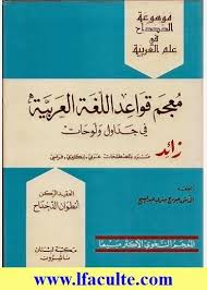 La Faculte معجم قواعد اللغة العربية في جداول ولوحات زائد مسرد بالمصطلحات عربي إنكليزي فرنسي Arabic Books Pdf Books Learn Arabic Language