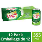 Ginger Ale 355 mL Cans, 12 Pack  Canada Dry