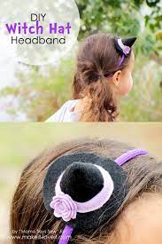 Diy Mini Witch Hat Headband A Great Last Minute Accessory Witch Hat Diy Witch Diy Witch Headband