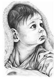 At age three, you can start teaching your kid how to properly hold a pencil. Baby Drawings Sketches And Pencil Portraits Of Babies