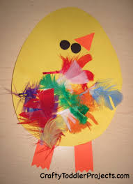 Easter Craft: Chicks with Feathers | Easter preschool, Easter art ...