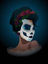 Shop socks designed and sold by independent artists. Woman With Sugar Skull Makeup And Wreath Of Roses Stock Vector Illustration Of Catrina Eyes 124842421