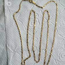 How much does a gram of gold cost? 18 Karat Tested Solid Gold Necklace Blade Tiny Design In Lagos Island Eko Jewelry Neslon Gold Gold Jiji Ng
