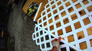 2 place each panel inside the openings under the deck or porch. Deck Building P4 How To Install Lattice On A Deck Youtube