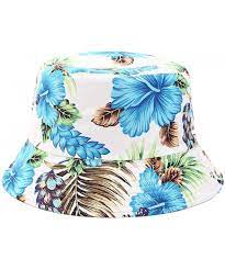 Unisex Print Double Side Wear Reversible Bucket Hat Blue Flower Cb18wwle39k Mens Sun Hats Bucket Hat Women Hats For Men
